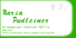 maria pudleiner business card